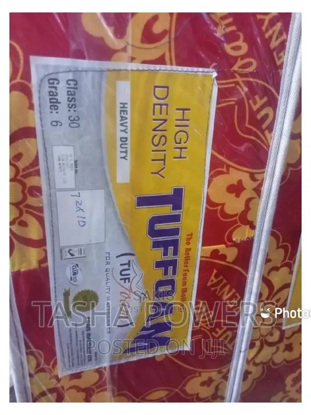 🛏️ Tuffoam 10 Inch High Density Plain Mattress – Heavy Duty, Firm Support & Long-Lasting Comfort 💪✨