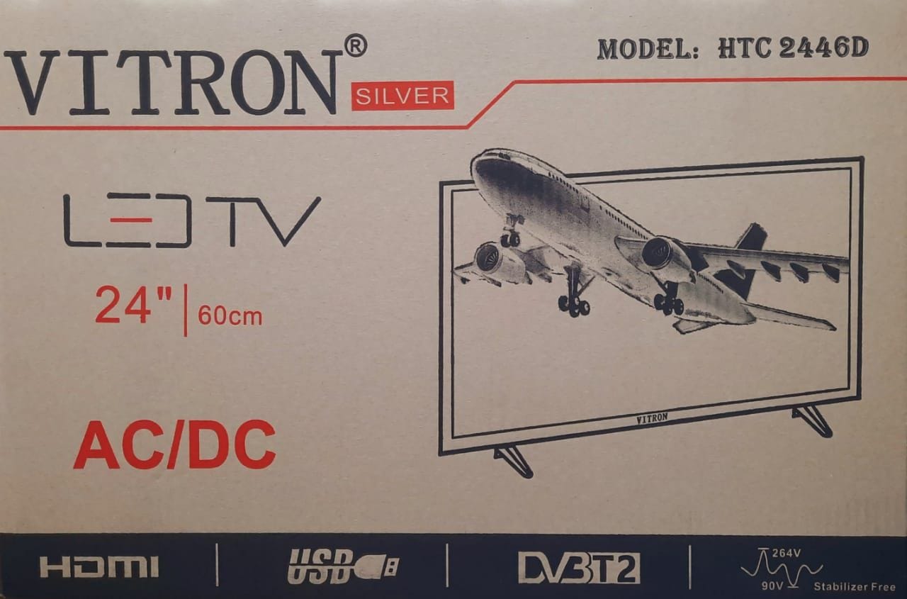 📺 Vitron 24 Inch LED TV – HD Resolution Display, HDMI, USB, DVB-T2 Energy-Saving Free to Air Decoder 🎬✨