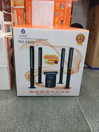 Nunix NU-8806 5.1 Deluxe Bluetooth HiFi Home Theater System with 48,000W PMPO, Tall-Boy Tower Speakers, Subwoofer, woofer USB/SD/FM/AUX, Remote Control & 5D Surround Sound