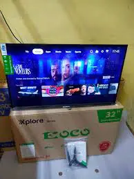 📺🔥 EOCO FRAMELESS “Xplore Series” 32" Smart Android TV (Bluetooth) – 14-Month Warranty ecco TV