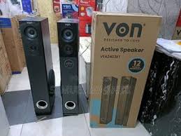 Von HA24020BT/VEA2402ET Active Bluetooth Tower Speaker (240W RMS) | 2.0 Channel Tallboy Sound System subwoofer woofer with FM, USB, SD & Remote Control 🎛️📦