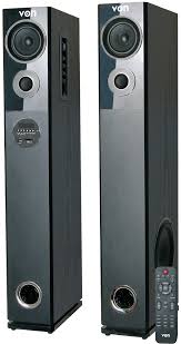 Von HA24020BT/VEA2402ET Active Bluetooth Tower Speaker (240W RMS) | 2.0 Channel Tallboy Sound System subwoofer woofer with FM, USB, SD & Remote Control 🎛️📦