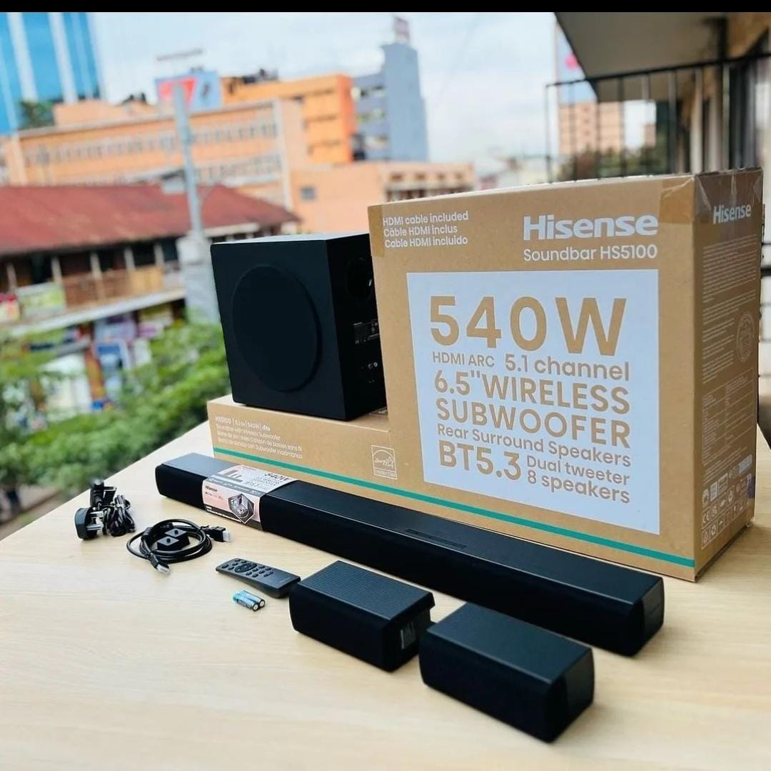 CLEARANCE OFFER !!!! Hisense 540W 5.1 Channel 540W HS5100 🔊 Bluetooth Home Theatre Soundbar System 🎬 with Wireless Subwoofer 🔥 | Dolby Digital Surround Sound 🎧 | Premium Cinema Audio Experience