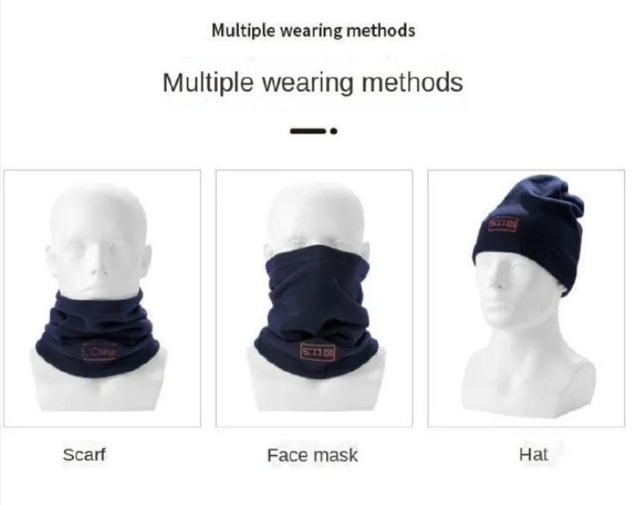Balaclavas Winter Polar Coral Velvet Balaclava Men'S Face Mask Thermal Hat Thermal Head Tactical Military Sports Scarf Ski Hat