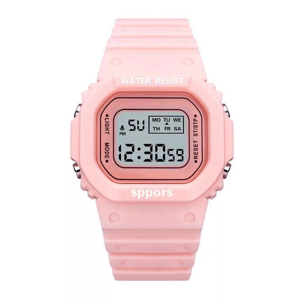 Sports Watch Boys Girls Student LED Electronic Watch Men Women Square Digital Watches Analog Digital Military Army Sport LED Waterproof Wrist Watch Rubber Clock