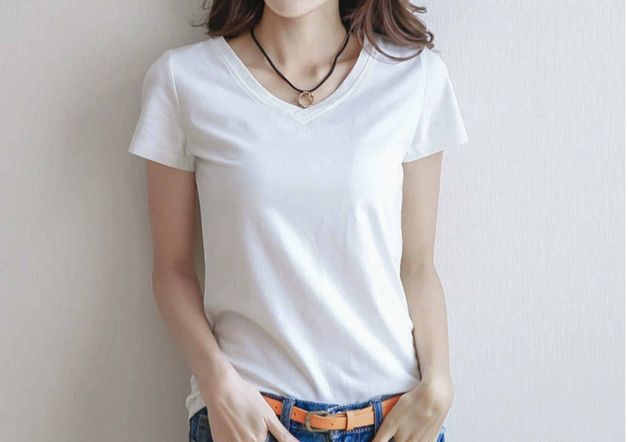 Korean version short sleeved T-shirt women's summer new slim fit cotton T-shirt women's color round neck top Korean versatile base shirt
