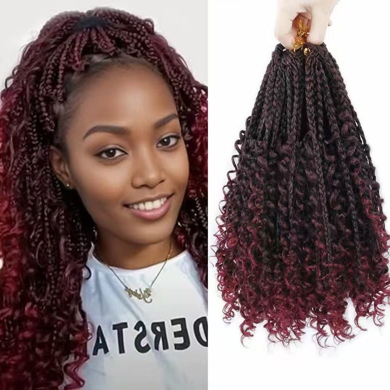 Goddess Boho Box Braids 14 inches 16 pieces three-strand braids princess European and American style dreadlocks