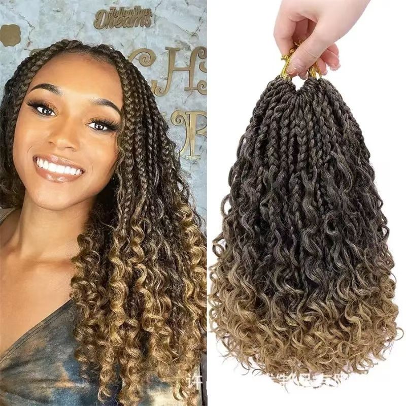 Goddess Boho Box Braids 14 inches 16 pieces three-strand braids princess European and American style dreadlocks