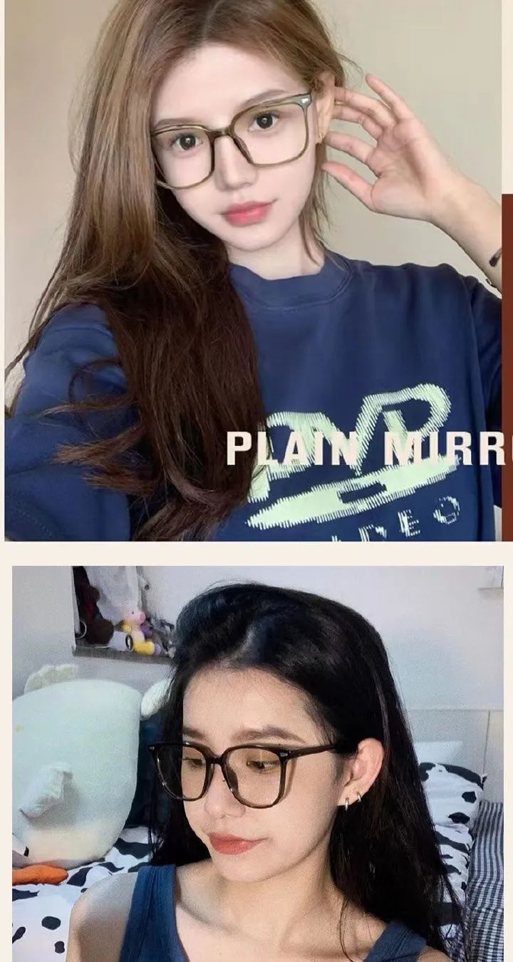 New Anti Blue Light Glasses Transparent Computer Glasses Frame Women Men Square Eyewear Blocking Glasses Optical Spectacle Eyeglass Eyewear frames Gift glasses box