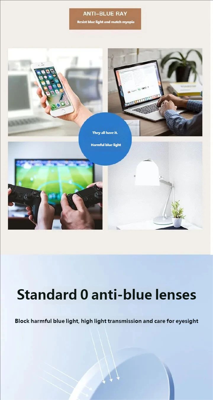 New Anti Blue Light Glasses Transparent Computer Glasses Frame Women Men Square Eyewear Blocking Glasses Optical Spectacle Eyeglass Eyewear frames Gift glasses box