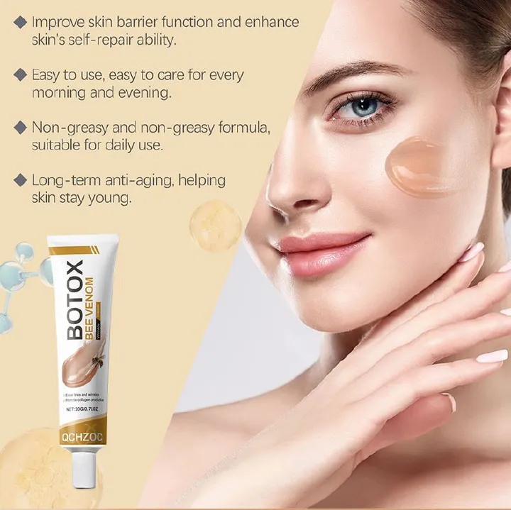 Bo-tox Bee Venom Cream for Lifting & Firming Saggy Face/Neck/Eyes, Wrinkle & Fine Lines & Eye Bag Removal, Restoring Elasticity & Deeply Moisturizing, Natural Bee Venom Serum for All Skin Types