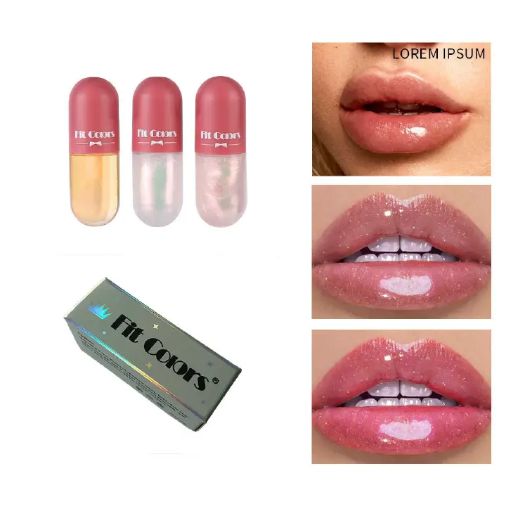 Lips Plumper Oil Repairing Reduce Lip Fine Line Clear Lasting Nourishing Serum Cosmetic Lip Gloss