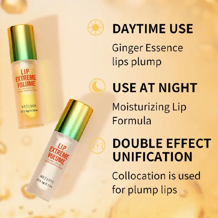 Instant Volumising Lip Plumper Oil Lip Enhancer Lip Gloss Plumping Serum Moisturizing Anti-Wrinkle Lipstick Lip Care Makeup