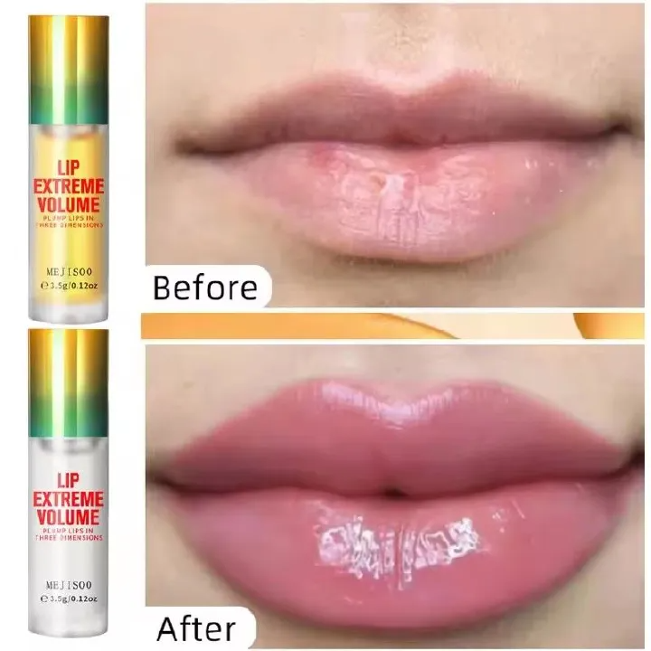 Instant Volumising Lip Plumper Oil Lip Enhancer Lip Gloss Plumping Serum Moisturizing Anti-Wrinkle Lipstick Lip Care Makeup