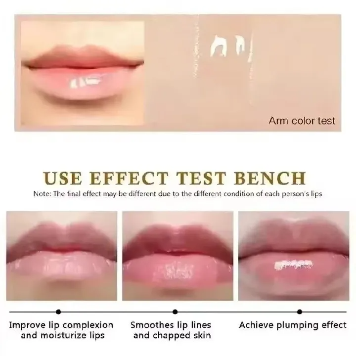 Instant Volumising Lip Plumper Oil Lip Enhancer Lip Gloss Plumping Serum Moisturizing Anti-Wrinkle Lipstick Lip Care Makeup