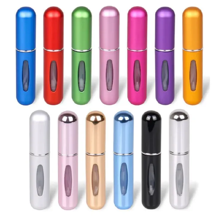 3PCS 5ml Perfume Refill Bottle Portable Mini Refillable Spray Jar Scent Pump Empty Cosmetic Containers Atomizer for Travel Tool Hot