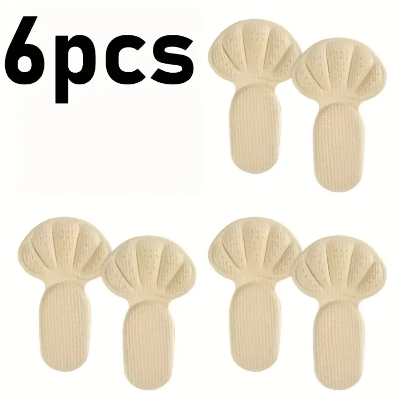 6 pieces of heel sticker 2 in 1 pad-non-slip and anti-wear heel pad, used to adjust shoe size, breathable and shock-absorbing heel pad, suitable for Men's and Women, can be cut,Anti-friction heel pads