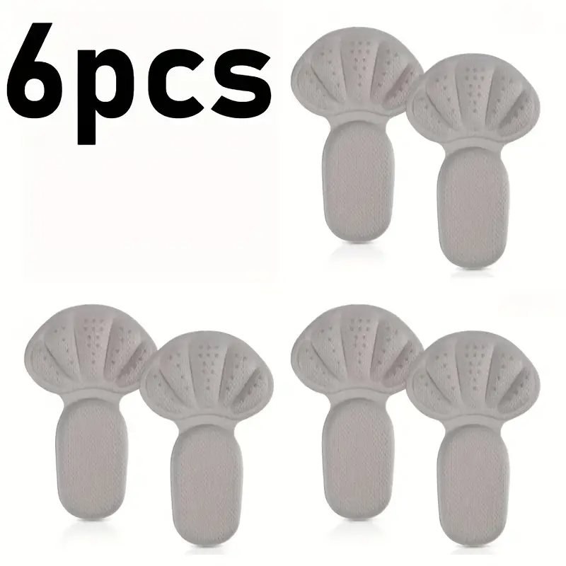 6 pieces of heel sticker 2 in 1 pad-non-slip and anti-wear heel pad, used to adjust shoe size, breathable and shock-absorbing heel pad, suitable for Men's and Women, can be cut,Anti-friction heel pads