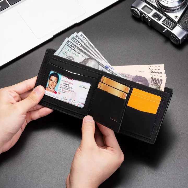 Men's Leather Wallet Multifunctional Wallet Wallet Bag Classic New Model Leather Wallet Credit Card Holder Business Card And Coin Wallet Multi Slot Folding