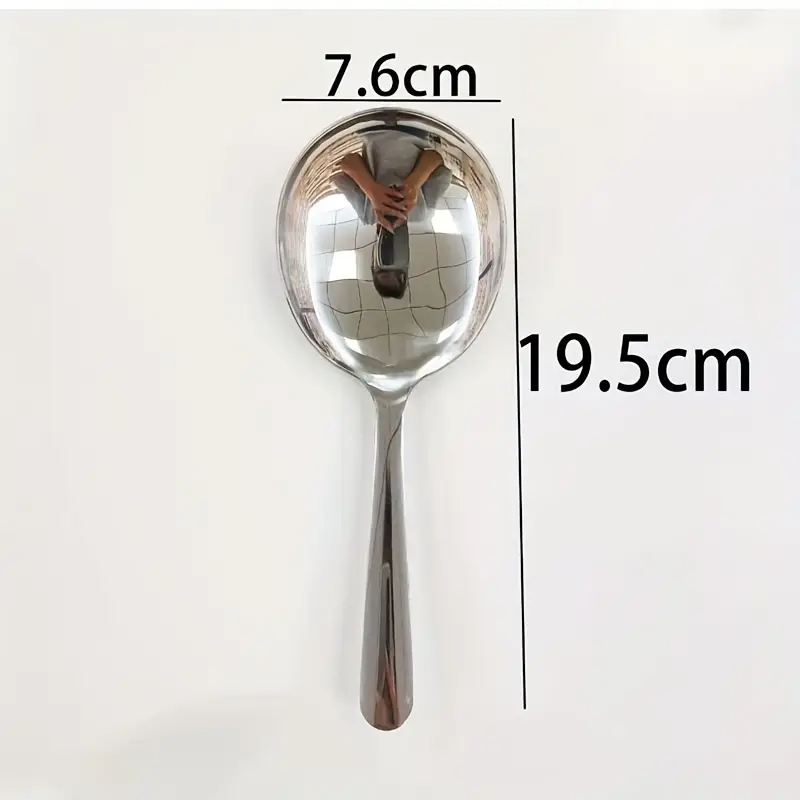 2pcs Heavy-Duty Commercial &Home Kitchen Spoons,Large Serving Spoons with Heat-Resistant Short Handle,Drainage Holes for Easy Cleaning,Ideal for Restaurants,Households,Durable Stainless Steel Utensils