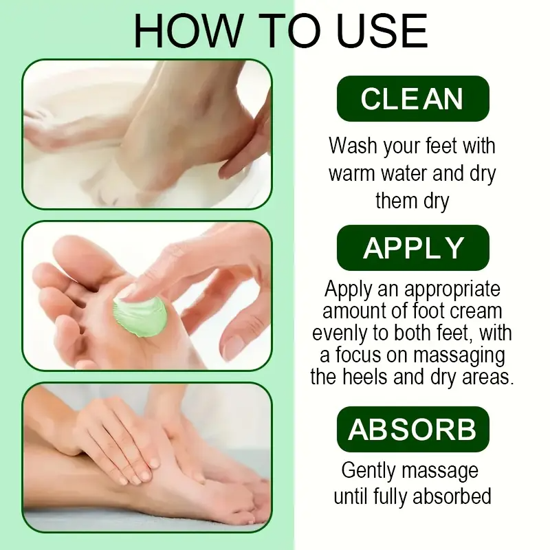 Tea Tree Oil Foot Cream, Enriched with Vitamin E, Aloe Vera and Mint for Deep Moisturizing of Dry Rough Cracked – Long-Lasting Fresh Scent & Plant Sterol Content with Plant