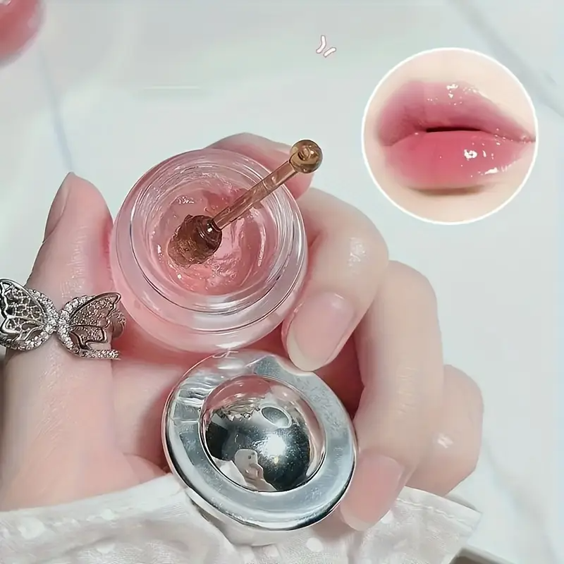 [Lovely Rose Lip Oil] Nourishing Long Lasting Lovely Rose Honey Cherry Lip Oil | Moisturizing Clear Lip Gloss Lip Balm Lip Care Beauty Makeup