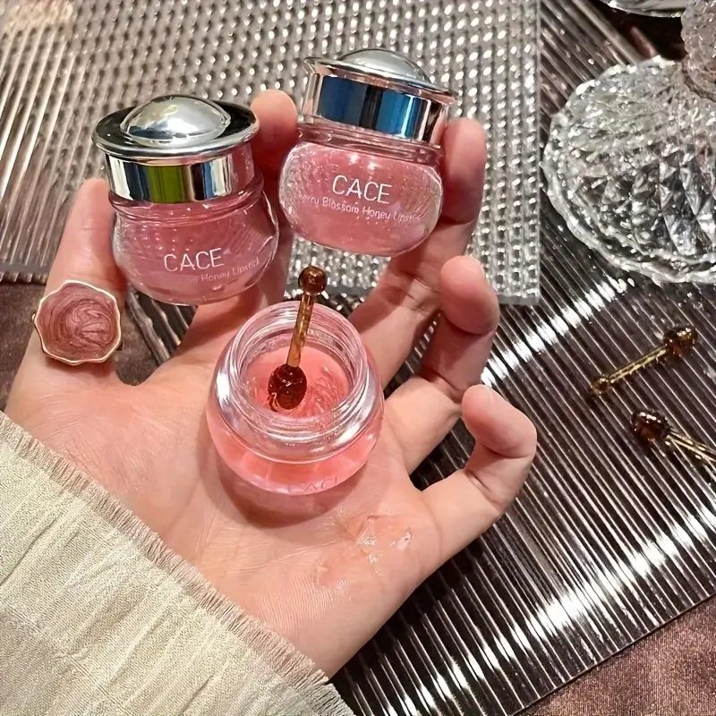 [Lovely Rose Lip Oil] Nourishing Long Lasting Lovely Rose Honey Cherry Lip Oil | Moisturizing Clear Lip Gloss Lip Balm Lip Care Beauty Makeup