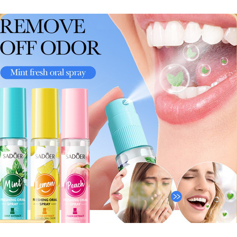 3pcs oral fresh spray, breath freshener,mouthwash spray, oral care cleaning, very suitable for after dinner, dating, portable travel, party necessities, so that you can always keep your breath fresh