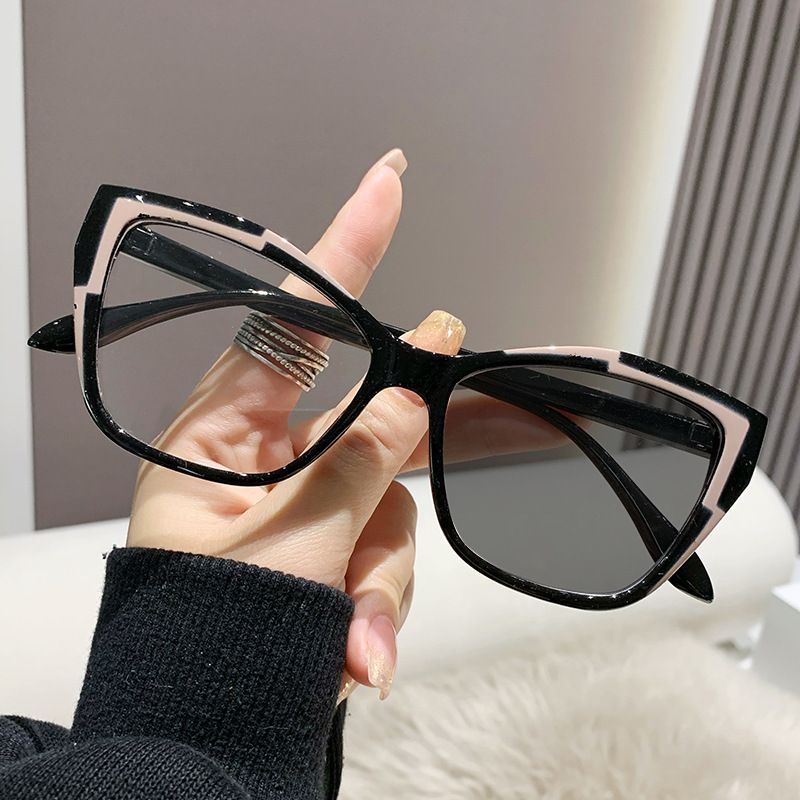 1pc Elegant Full Rim Cat Eye Non-Prescription Clear Lens Glasses, Plastic Frame with Metal Hinge, Stylish Transparent Eyewear for Women and Men