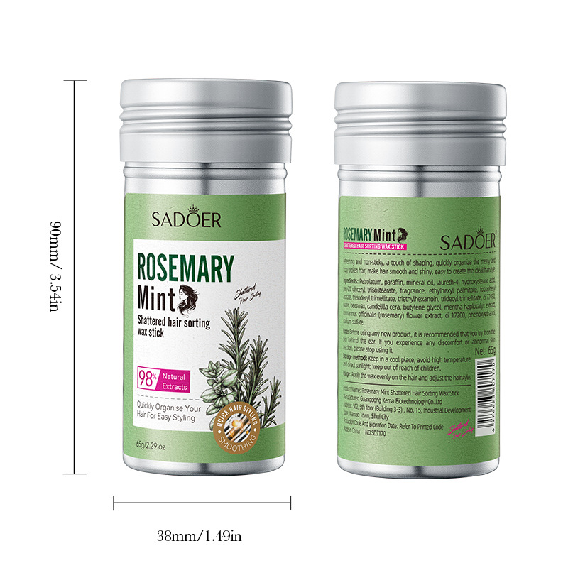 Hair Wax Stick, Wax Stick for Hair Slick Stick, Hair Wax Stick for Flyaways Hair Gel Stick Non-Greasy Styling Cream for Fly Away & Edge Control Frizz Hair