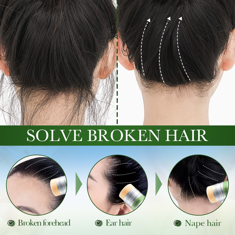 Hair Wax Stick, Wax Stick for Hair Slick Stick, Hair Wax Stick for Flyaways Hair Gel Stick Non-Greasy Styling Cream for Fly Away & Edge Control Frizz Hair