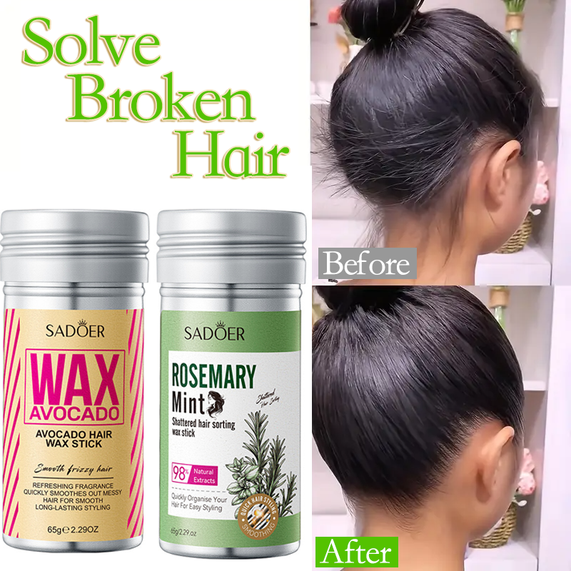 Hair Wax Stick, Wax Stick for Hair Slick Stick, Hair Wax Stick for Flyaways Hair Gel Stick Non-Greasy Styling Cream for Fly Away & Edge Control Frizz Hair