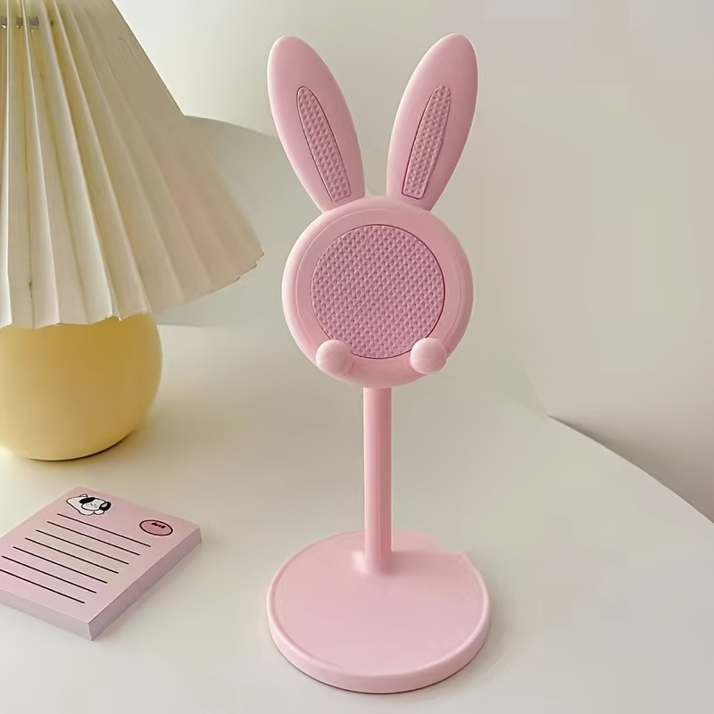 Bunny Ear Style Mobile Phone Holder - Adjustable and Retractable Design, a Must-Have for Live Streaming, Video Calling, Watching Shows, and Watching Movies on the Desk or Tablet