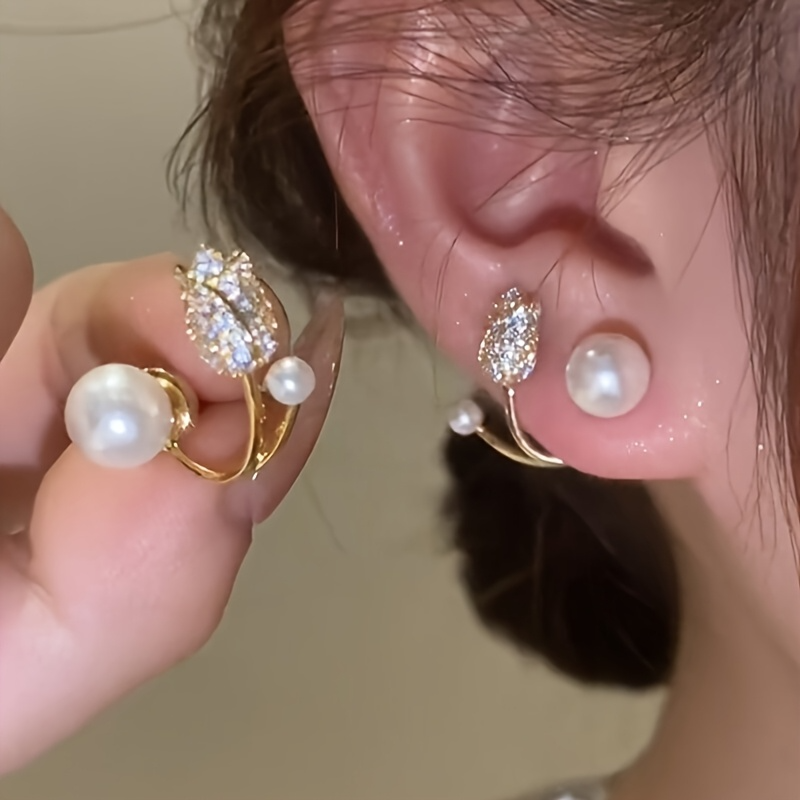 Elegant Faux 1 Pair Daisy Flower Studs Korean Style Women's Earrings | Suitable for Daily Wear, Travel and Party Celebrations | Perfect Gift for Girlfriend, Mother's Day Present
