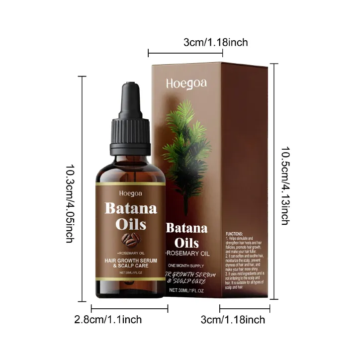 Batana Oil with Rosemary for Hair Growth,100% Organic Batana Oil from Honduras with Rosemary,Nourishes hair, for All Hair Types