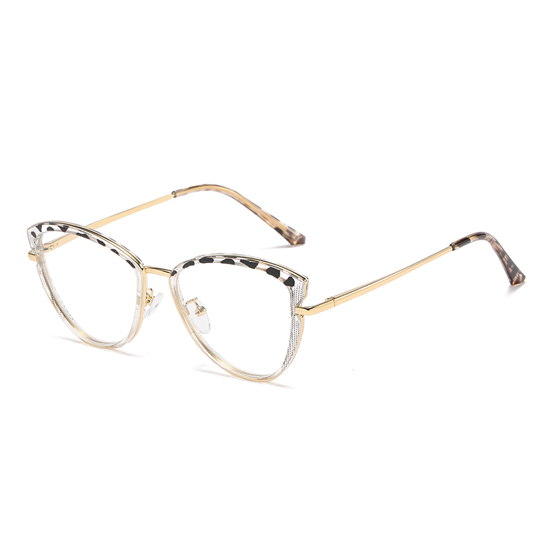 Triangle Cat's Eye Photochromic Glasses Anti-blue Light 2025 New Frame Eyeglasses Metal Frame Eyeglasses Women