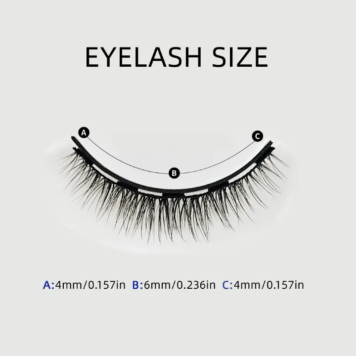 3 Pairs Magnetic Eyelashes set Magnet Liquid Eyeliner Magnetic Lashes &amp; Makeup False Eyelashes MakeupKit