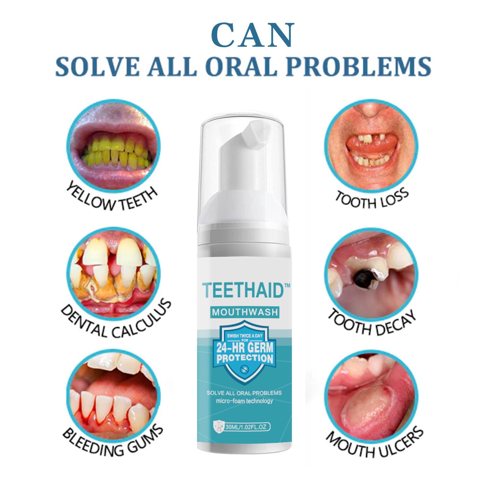 Teeth Whitening Mousse Deep Cleaning Dental Stains Plaque Repair Yellow Tooth Brightening Oral Gums Care Fresh Breath Toothpaste