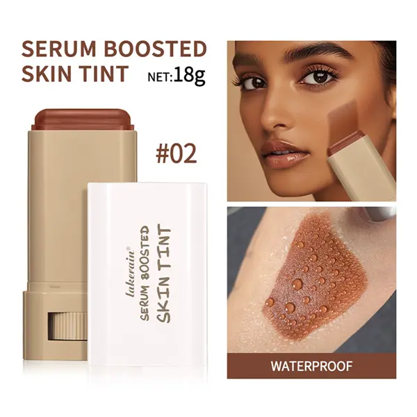 1PC Stick Foundation Boosted Skin Tint Foundation Stick Smooth Plumper Hight Coverage Travel Bronze Foundation Stick Makeup