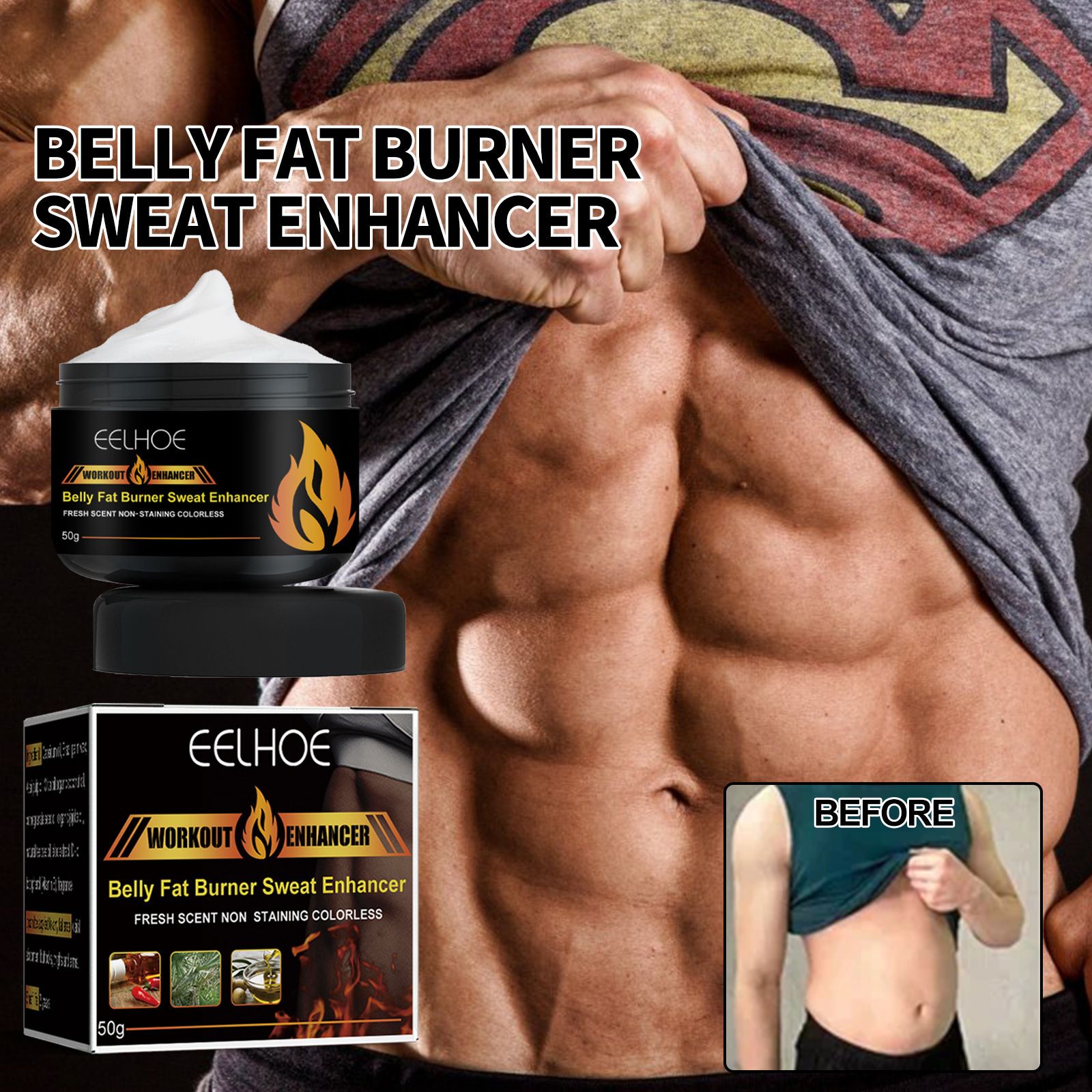 3 Days Quick Slimming Massage Cream for Weight Loss Belly Arm Cellulite Fats Burning Flat Tummy Slim Cream