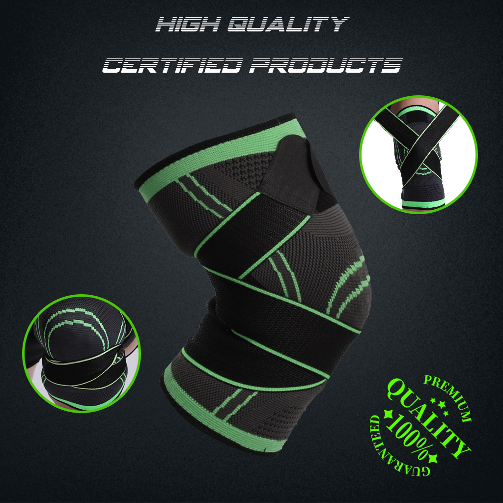 Adjustable Elbow Knee Pads/knee Brace Compression Sleeve Pair Knee Support /power Knee Knee Joint Support