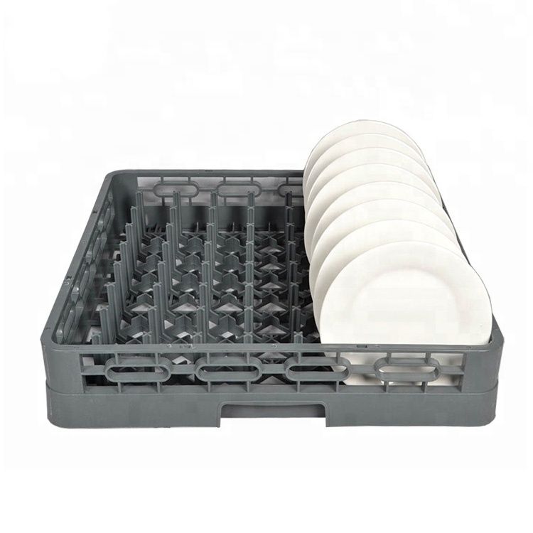64-Compartment Commercial Peg Rack – Dishwasher Safe Plate & Tray Rack (Stackable, Heavy Duty)