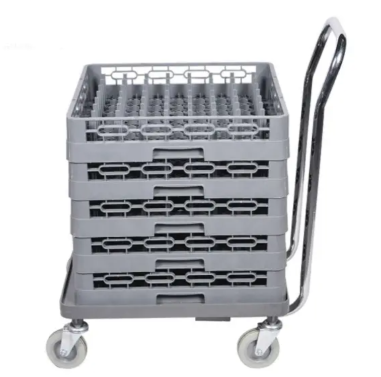 64-Compartment Commercial Peg Rack – Dishwasher Safe Plate & Tray Rack (Stackable, Heavy Duty)