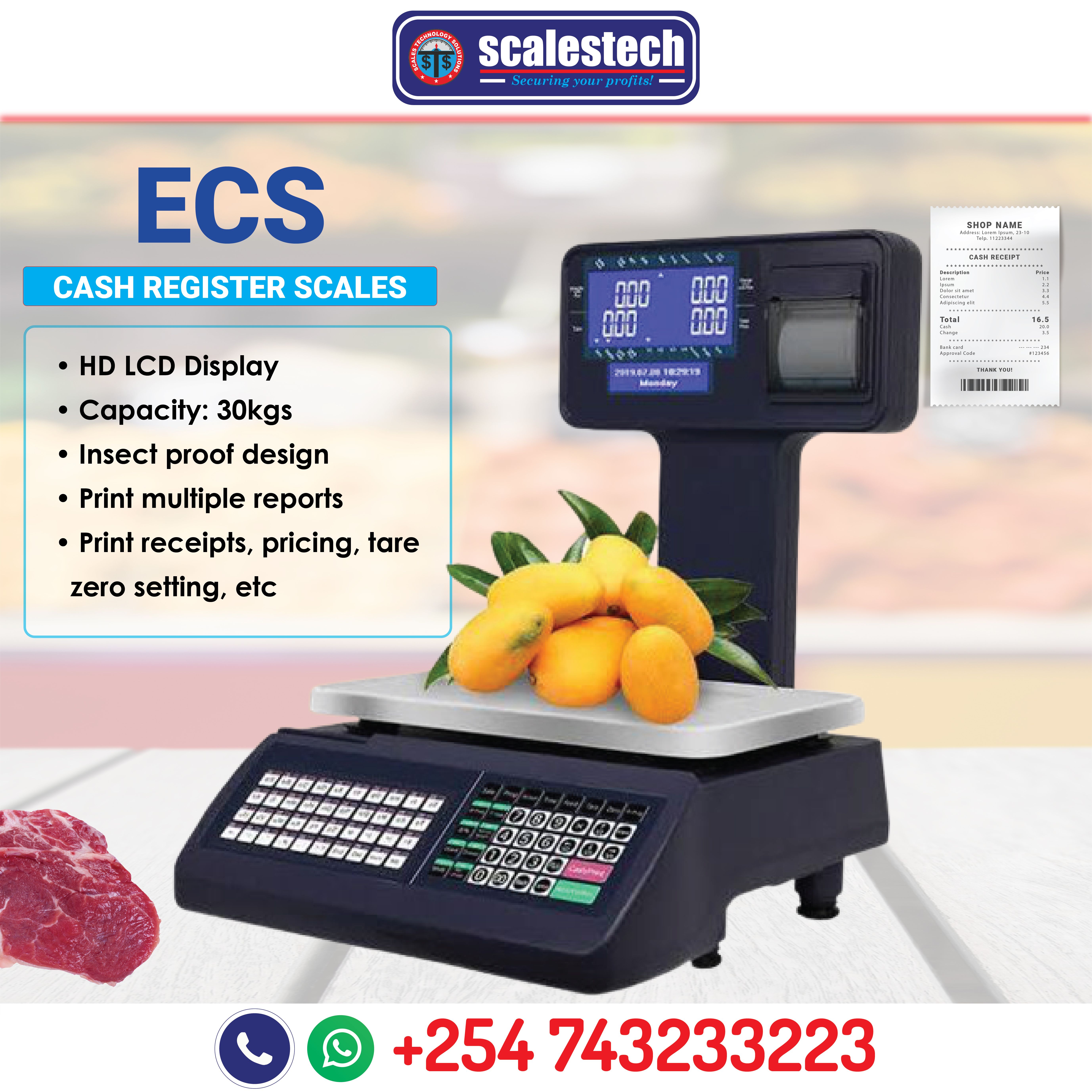 ECS Cash Register Scale
