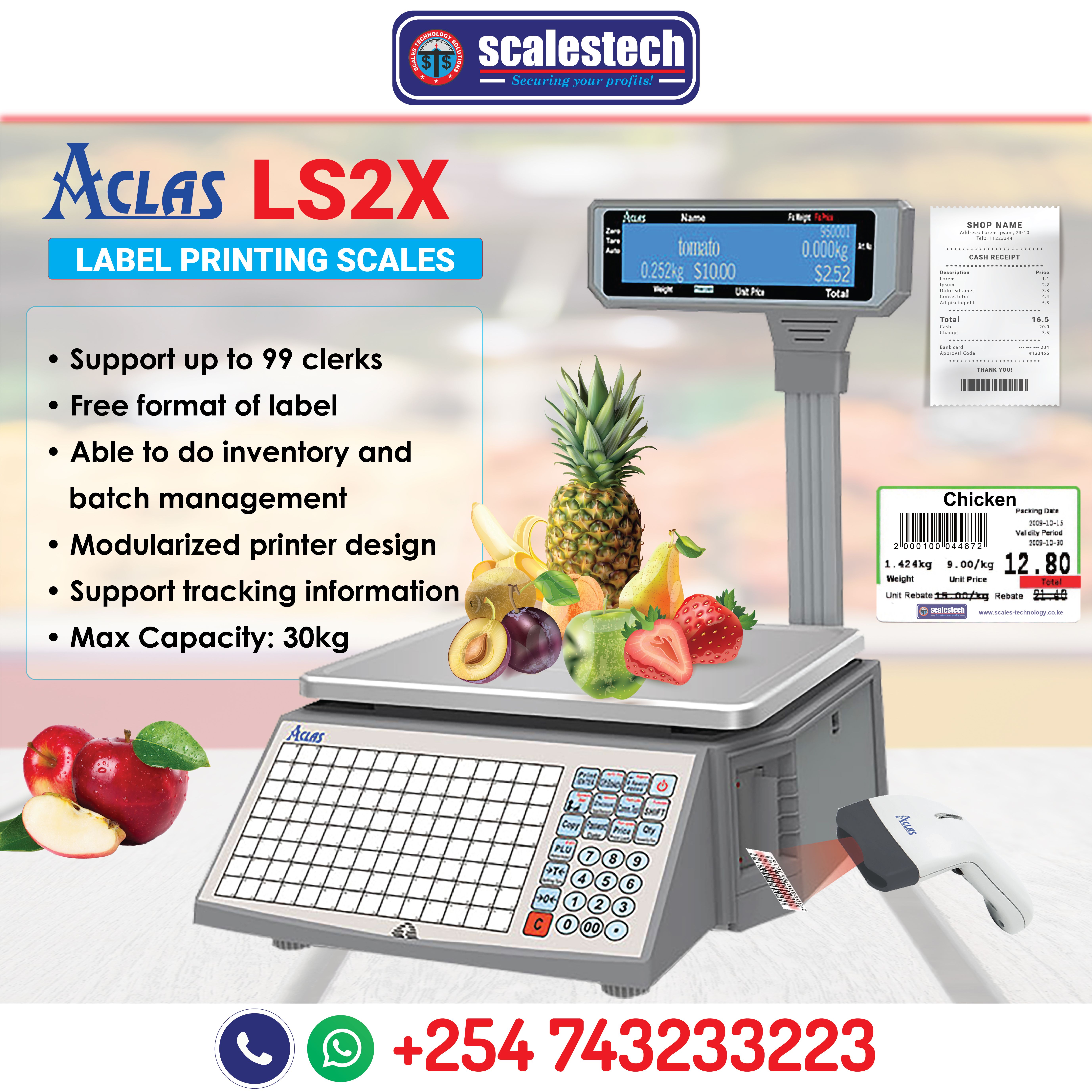 LS2X Label Printing Scale