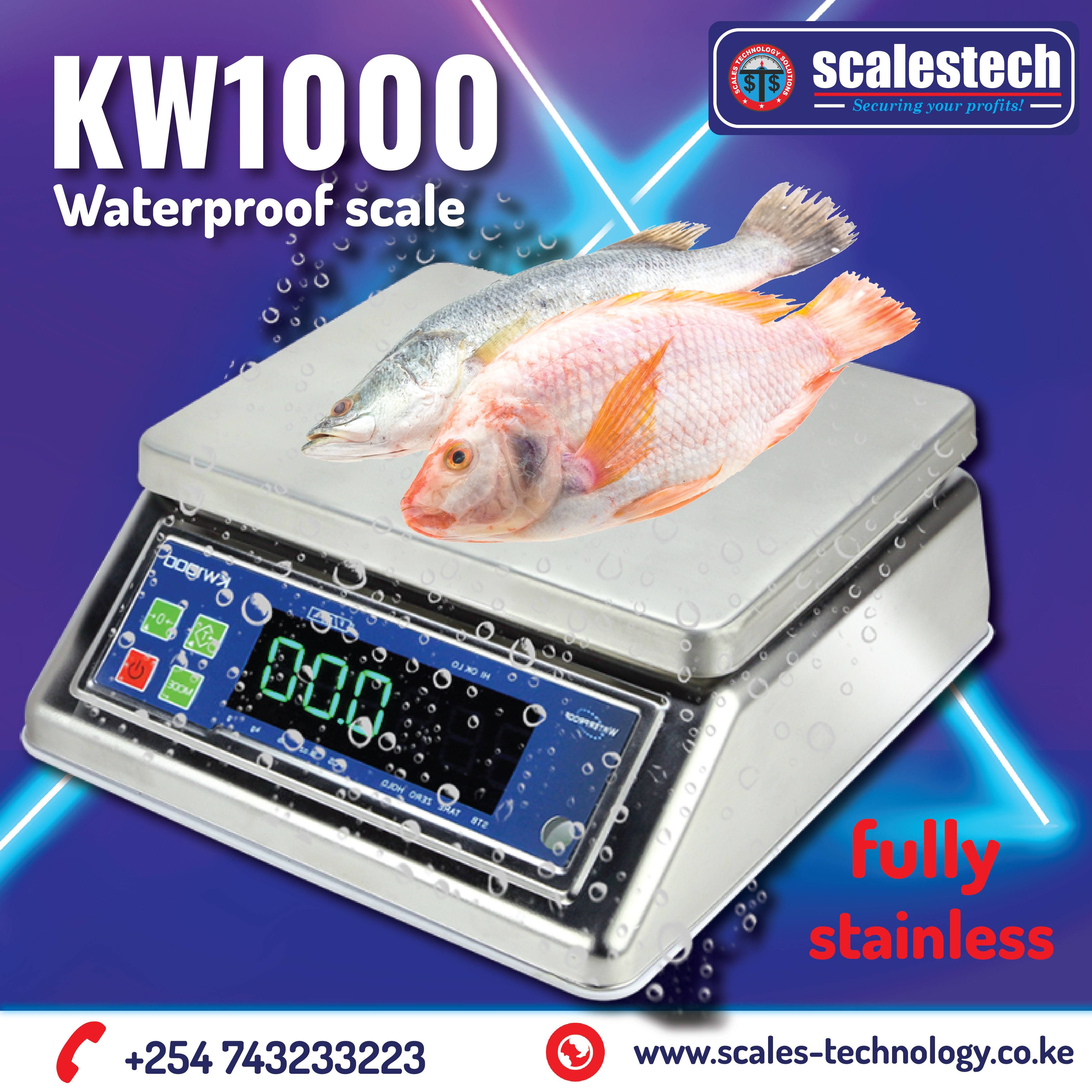 KW1000 Waterproof Counter Scale