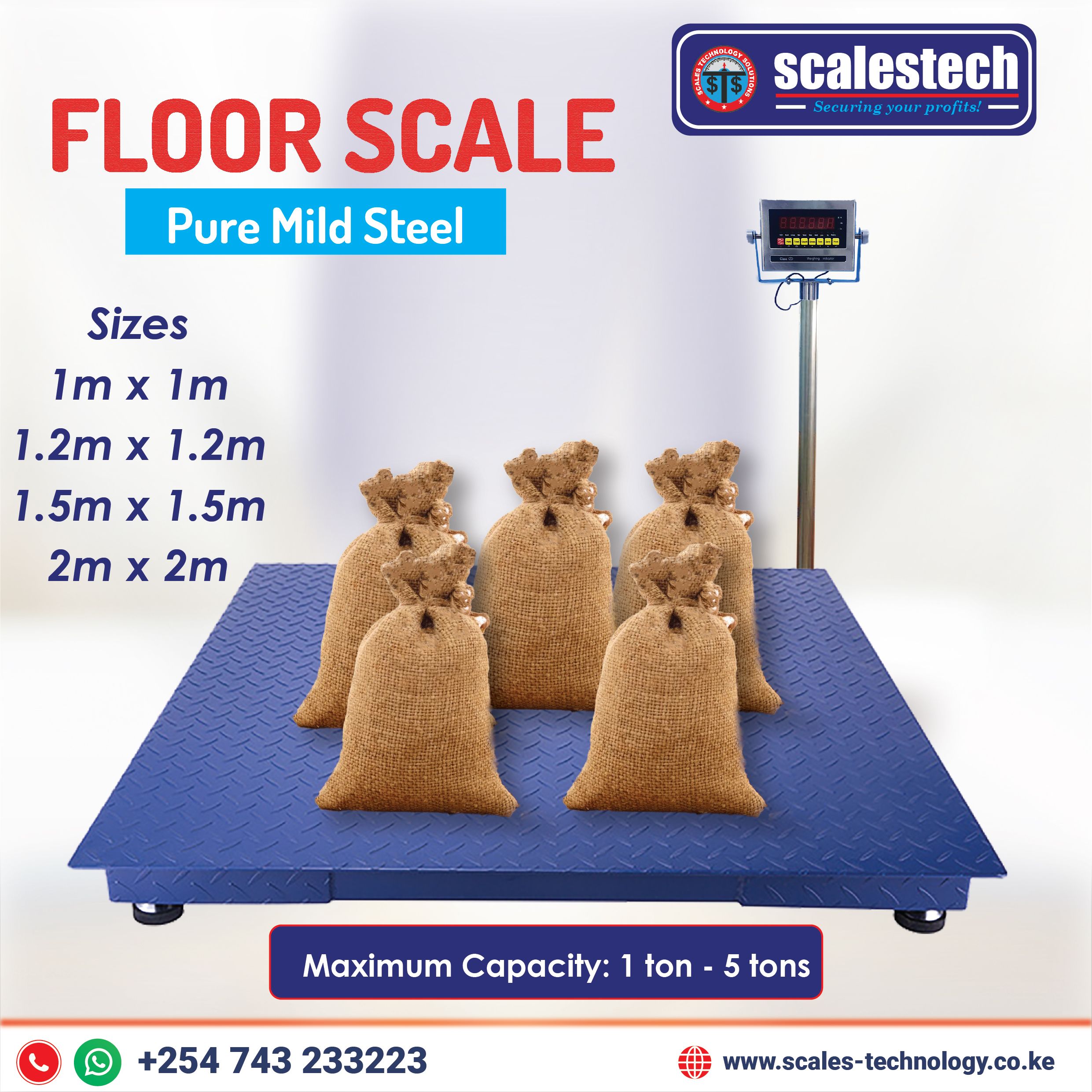 Industrial Heavy Duty Pure Mild steel Floor Scale