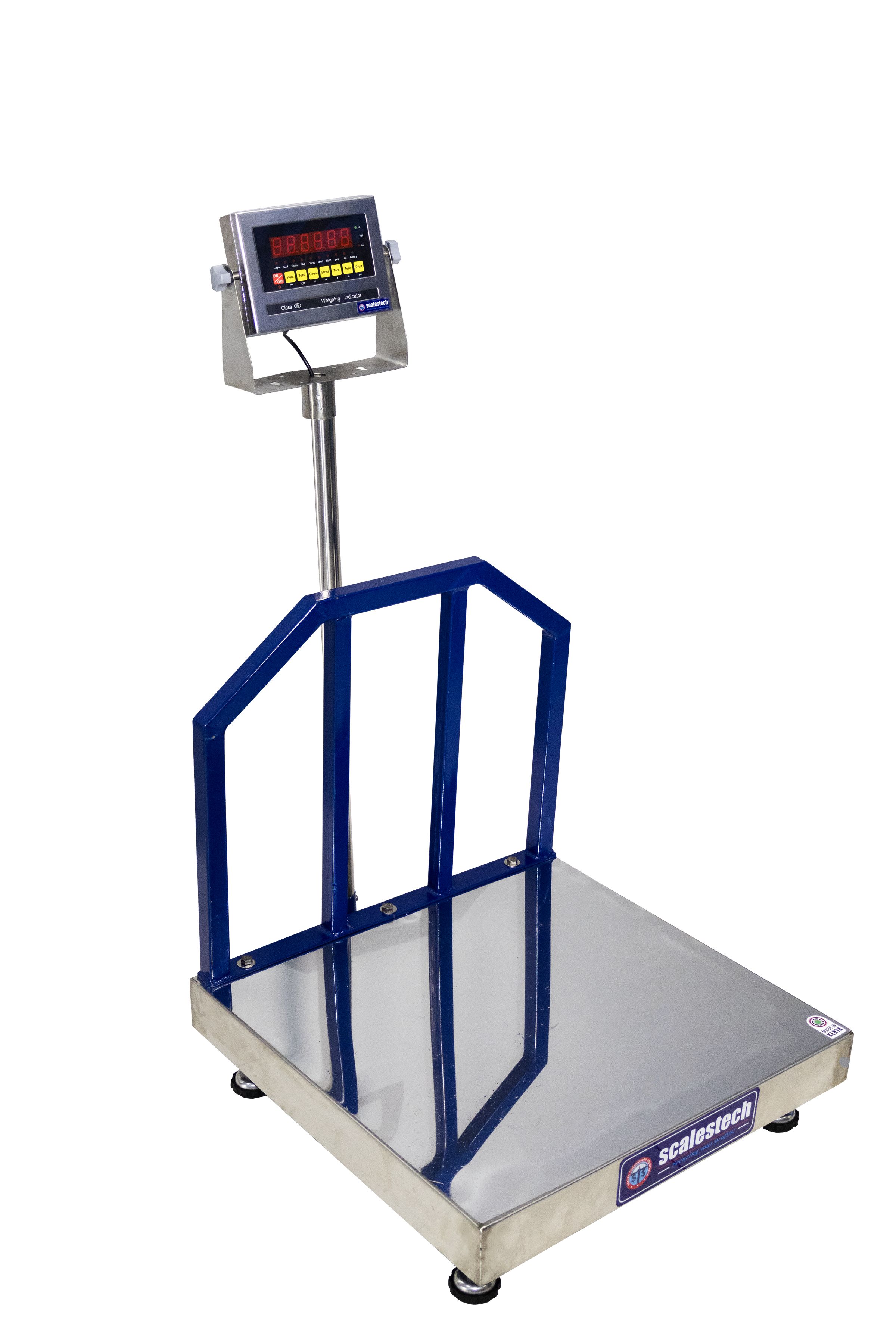 Heavy Duty Mild Steel Electronic Platform Scale with Stainless Steel Top Pan
