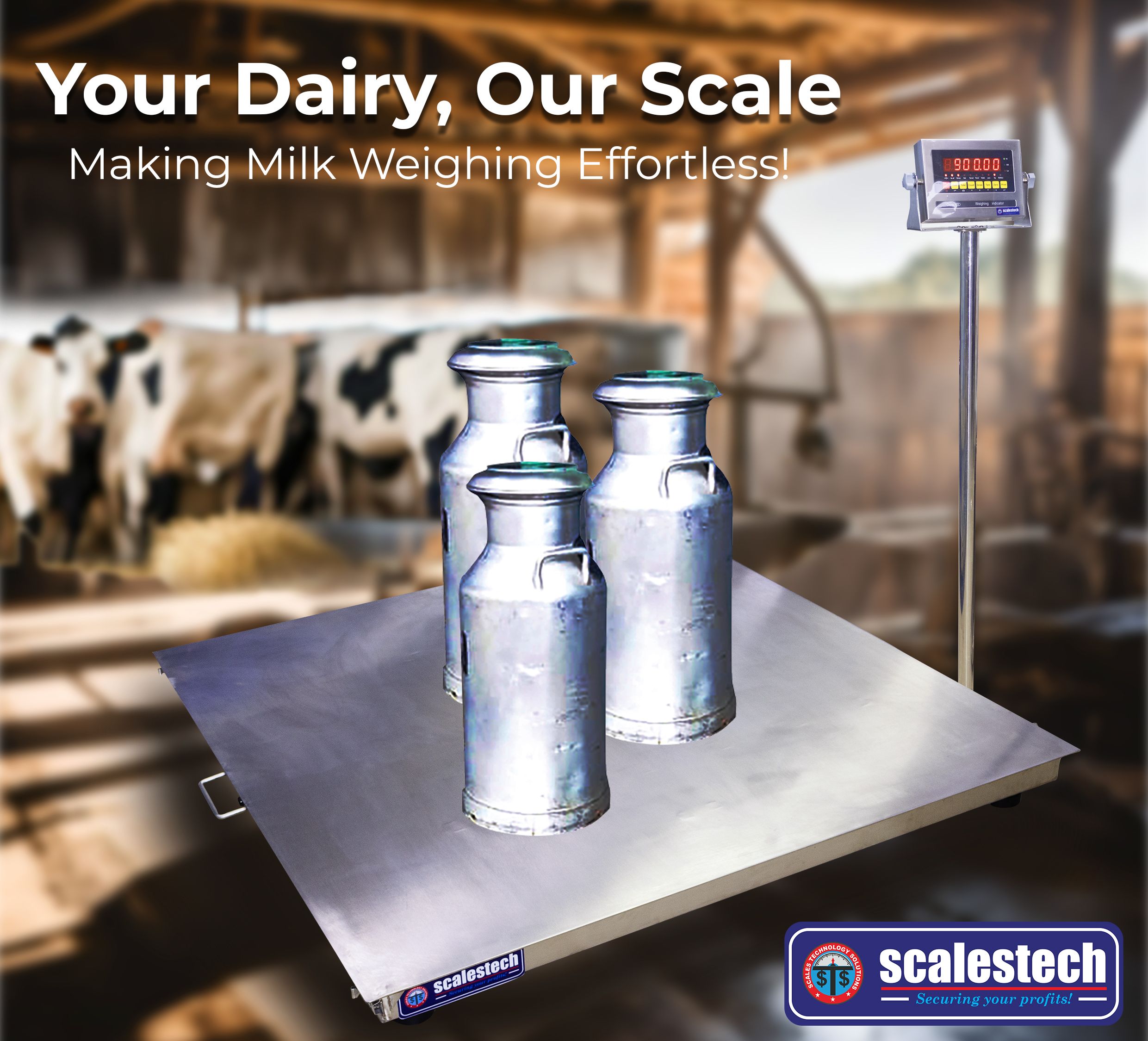 Industrial Heavy-Duty Fully Stainless Steel Floor Scale