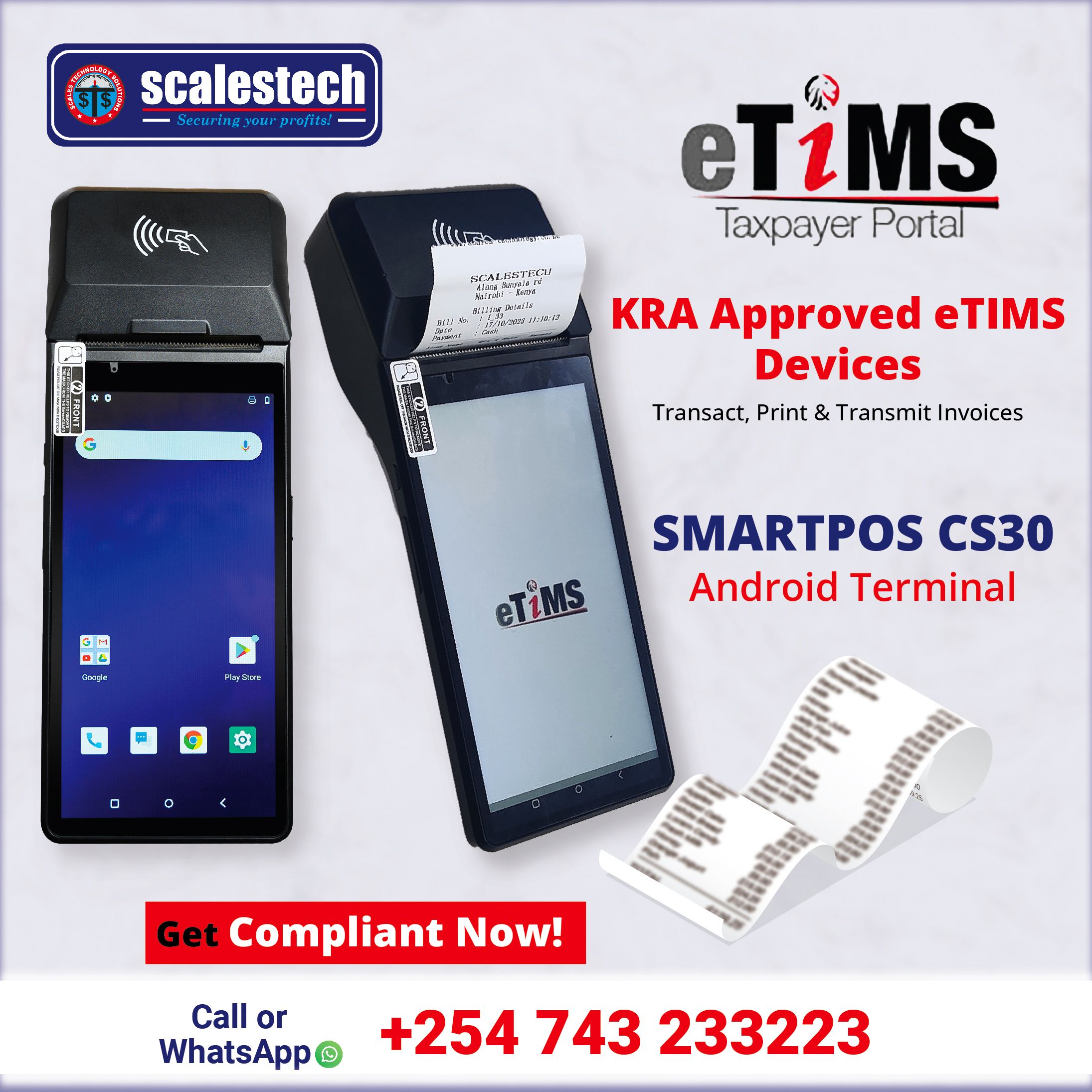 Android POS SmartPOS CS30